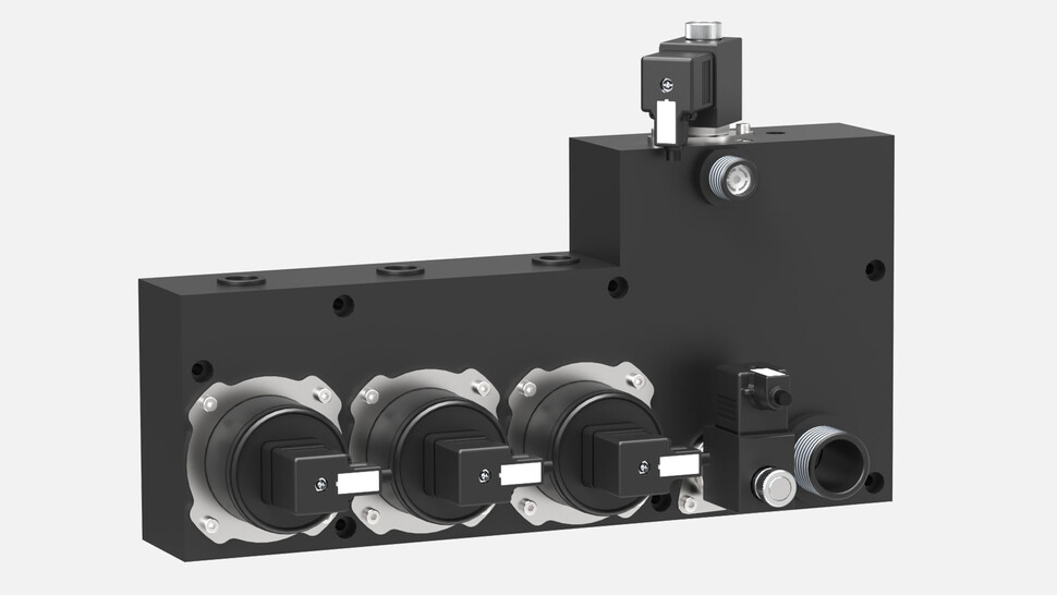 evaporative humidifier's hydraulic unit