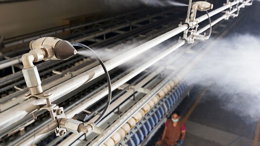 JetSpray humidifier at VMT Spinning textile factory